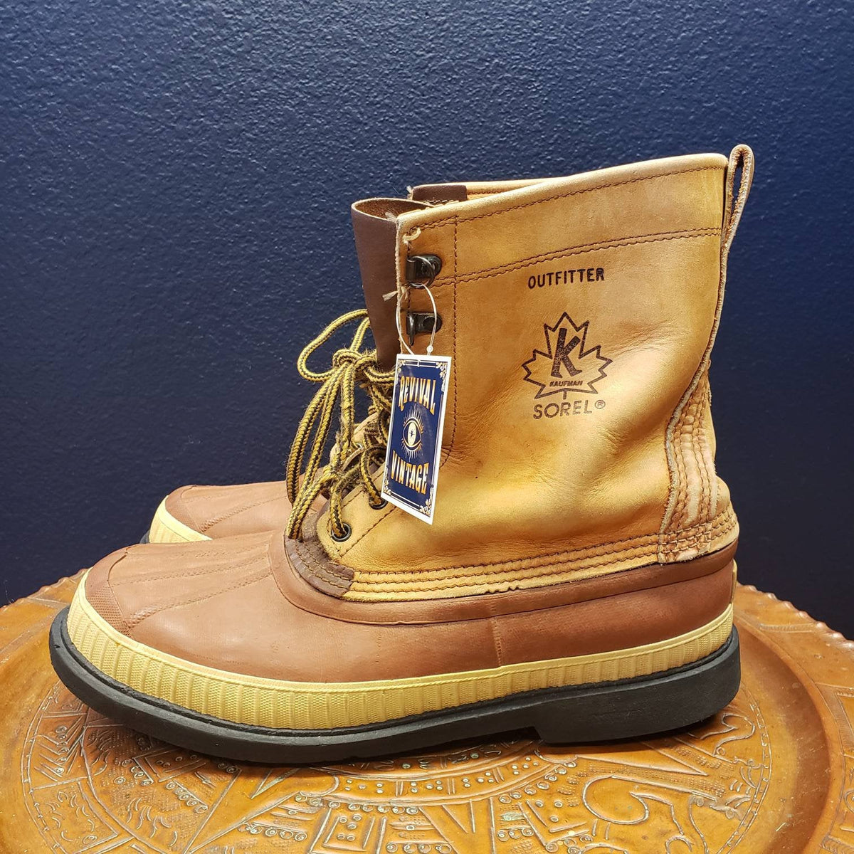 Mens 12 Vintage SOREL Kaufman Outfitter Boots - Unlined  display picture 1