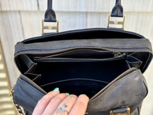 Load image into Gallery viewer, MCM | Black Monogram Visetos Nylon &amp; Leather Boston Style Hand Bag