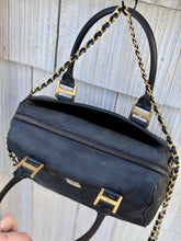 Load image into Gallery viewer, MCM | Black Monogram Visetos Nylon &amp; Leather Boston Style Hand Bag