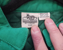 Load image into Gallery viewer, Vintage 1980s Self Indulgence Emerald Green Velvet Quilted Cropped Jacket