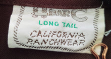 Load image into Gallery viewer, Vintage 1970s H Bar C California Ranchwear Embroidered Western Shirt in Chocolate Brown