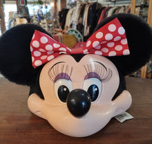 Load image into Gallery viewer, Vintage 90s Disney Minnie Mouse 3D Molded Face Snapback Hat Plush Ears Character Fashions