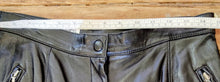 Load image into Gallery viewer, Vintage 80s Cedars Pleated Black Leather Tapered Pants