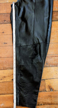 Load image into Gallery viewer, Vintage 80s Cedars Pleated Black Leather Tapered Pants