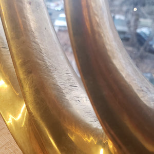 Large Brass Hanukiah - Hanukkah Menorah - Kosher Hanukiah - 9 Arm Candelabra - Shamash Menorah - Hanukkah Candelabra - Chanukah Gift