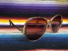 Load image into Gallery viewer, Rose Tint 1970s Womens Eyeglasses - Square Lenses - Rainbow Lucite - Retro 70s Frames - Vintage Glasses Spectacles - Bifocal Rx Lenses