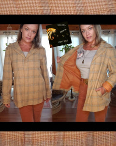 1950s Womens Wool Plaid Jacket - The Clothes Horse Portland Palm Springs - Womens Medium Large
