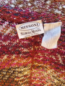 Vintage Missoni for Neiman Marcus Wool Knit Cardigan - Pockets - Vintage Missoni Sweater - Fall Fashion - Vtg Italian - Womens Medium Small
